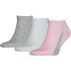 Puma unisex lifestyle szürke/rózsaszín cipőzokni 3 darab