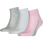   Puma Unisex Lifestyle Quarter szürke/rózsaszín zokni 3 pár