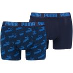 Puma All Over Print sötétkék férfi boxer rövidnadrág