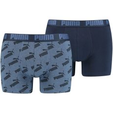 Puma All Over Print kék/sötétkék férfi boxer rövidnadrág