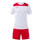   Joma Phoenix II mez + rövidnadrág fehér/piros gyerek garnitúra