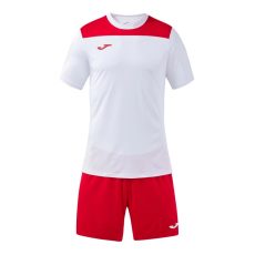 Joma Phoenix II mez + rövidnadrág fehér/piros gyerek garnitúra