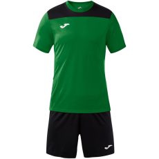 Joma Phoenix II mez + rövidnadrág zöld/fekete gyerek garnitúra
