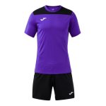   Joma Phoenix II mez + rövidnadrág lila/fekete gyerek garnitúra