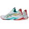 Asics Netburner Ballastic FF 4 fehér/színes női kézilabda cipő limitált kiadás
