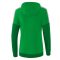Erima Squad kapucnis zöld/sötétzöld női pulóver