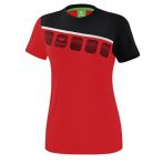 erima 5-C piros/fekete női póló