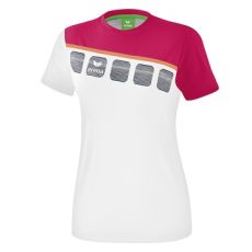 erima 5-C fehér/pink női póló