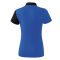erima 5-C kék/fekete női galléros póló
