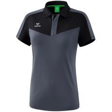 erima Squad sötétszürke/fekete női galléros póló