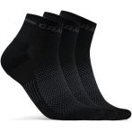 Craft Core Dry Mid fekete zokni 3 pár