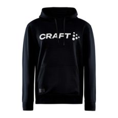 Craft Core kapucnis fekete férfi pulóver