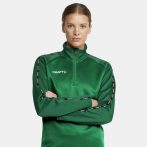 Craft Squad 2.0 félcipzáras zöld női pulóver