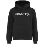 Craft Community 2.0 Logo kapucnis fekete női pulóver