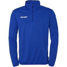 Kempa 1/4 cipzáras kék férfi pulóver