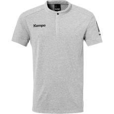Kempa Status rejtett gombos szürke férfi póló