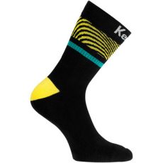 Kempa BACK2COLOUR fekete/sárga zokni