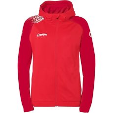 Kempa Ambition 28 kapucnis piros női tréning felső