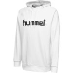 Hummel Go pamut Logo kapucnis fehér pulóver