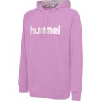 Hummel Go Logo pamut kapucnis rózsaszín gyerek pulóver
