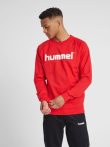 Hummel Go Logo pamut piros pulóver