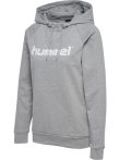 Hummel Go Logo pamut szürke női kapucnis szabadidő felső