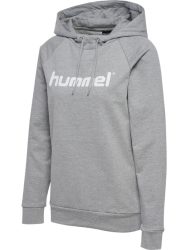 Hummel Go Logo pamut szürke női kapucnis szabadidő felső