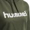 Hummel Go Logo pamut zöldes barna női kapucnis pulóver