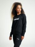 Hummel Go Logo pamut fekete női pulóver