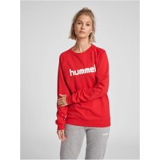 Hummel Go Logo pamut piros női pulóver