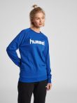 Hummel Go Logo pamut kék női pulóver