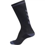 Hummel Elite fekete/sötétszürke hosszú zokni