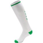 Hummel Elite fehér/zöld hosszú zokni