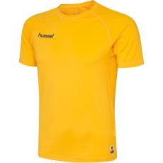 Hummel First Performance aláöltöző élénk sárga férfi póló