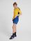 Hummel Authentic poly kék/sárga női rövidnadrág
