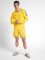 Hummel Authentic tréning pamut sárga férfi pulóver