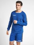 Hummel Authentic tréning pamut kék férfi pulóver