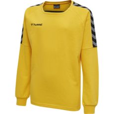 Hummel Authentic tréning pamut sárga gyerek pulóver