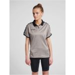 Hummel Authentic Functional szürke női galléros póló