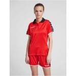  Hummel Authentic Functional piros női galléros póló
