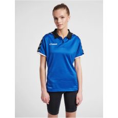 Hummel Authentic Functional kék női galléros póló