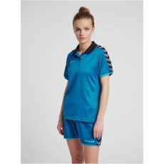 Hummel Authentic Functional égkék női galléros póló