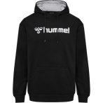 Hummel Mover pamut kapucnis fekete férfi pulóver
