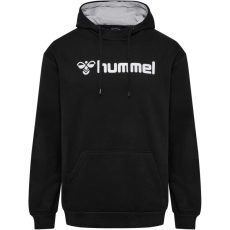 Hummel Mover pamut kapucnis fekete férfi pulóver