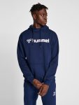 Hummel Mover pamut kapucnis sötétkék férfi pulóver