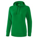 erima kapucnis zöld női szabadidő pulóver