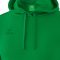 erima kapucnis zöld pulóver
