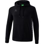 erima Essential Team pamut fekete kapucnis pulóver