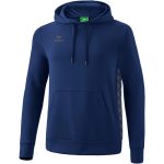 erima Essential Team pamut sötétkék kapucnis pulóver