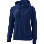   erima Essential Team pamut sötétkék női kapucnis pulóver